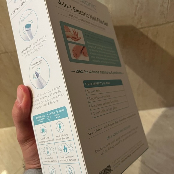 BELLASONIC 4-in-1 Rechargeable Electric Nail File Set - Picture 3 of 4